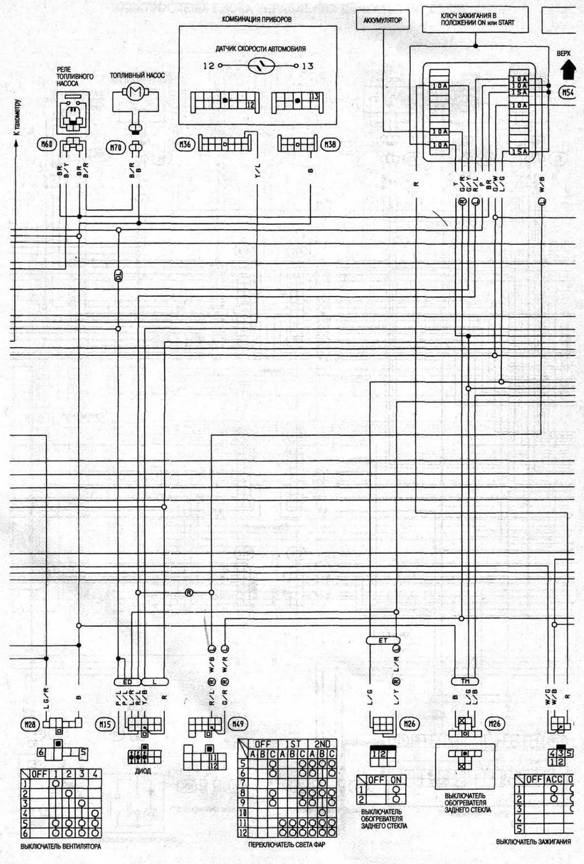 Схема электропроводки ниссан марч