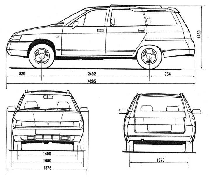 Ваз 2112 чертежи