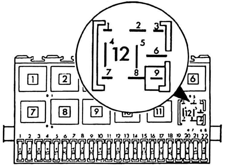 Схема предохранителей фольксваген т2