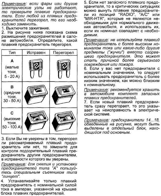 Тойота карина 211 кузов схема предохранителей