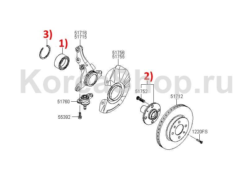 Подшипники ступичные передние кия рио. Передняя ступица кия Рио 3.